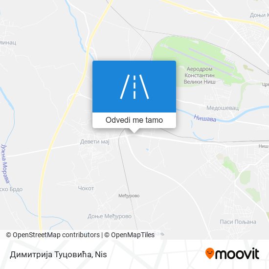 Димитрија Туцовића mapa