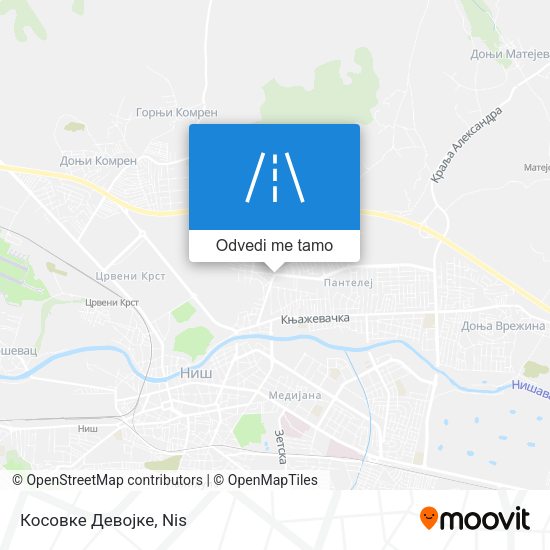 Косовке Девојке mapa