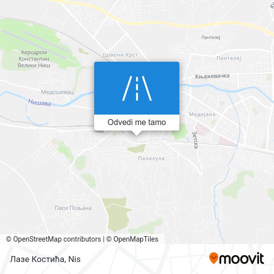 Лазе Костића mapa
