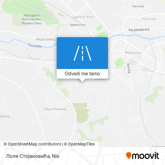 Лоле Стојановића mapa