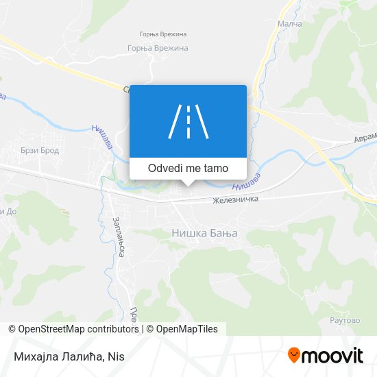Михајла Лалића mapa