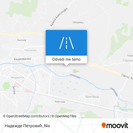 Надежде Петровић mapa