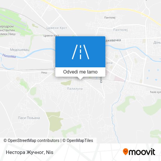 Нестора Жучног mapa