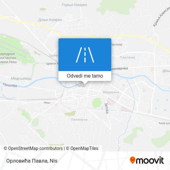 Орловића Павла mapa