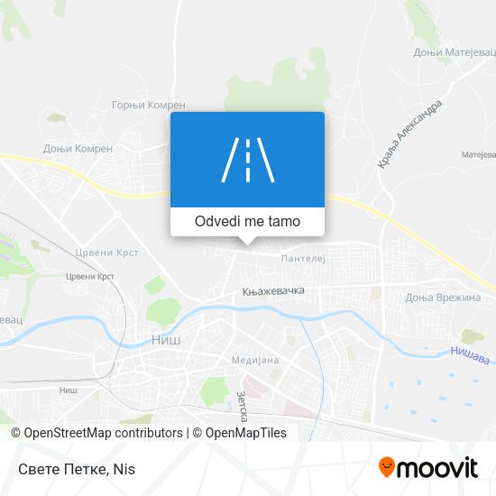 Свете Петке mapa
