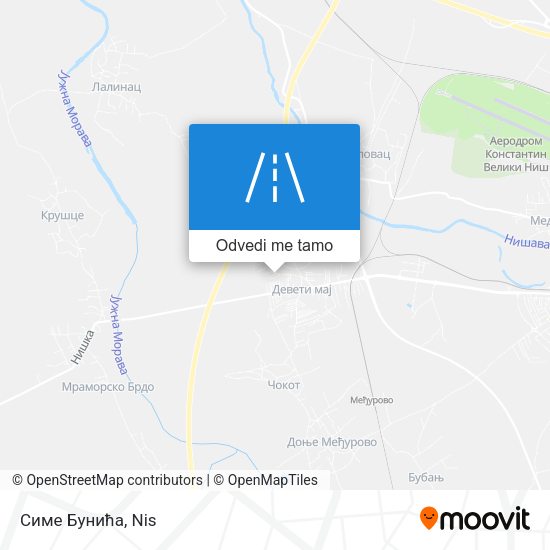 Симе Бунића mapa