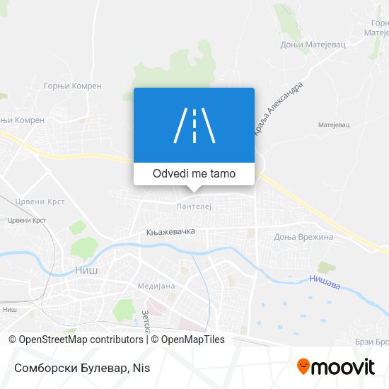 Сомборски Булевар mapa