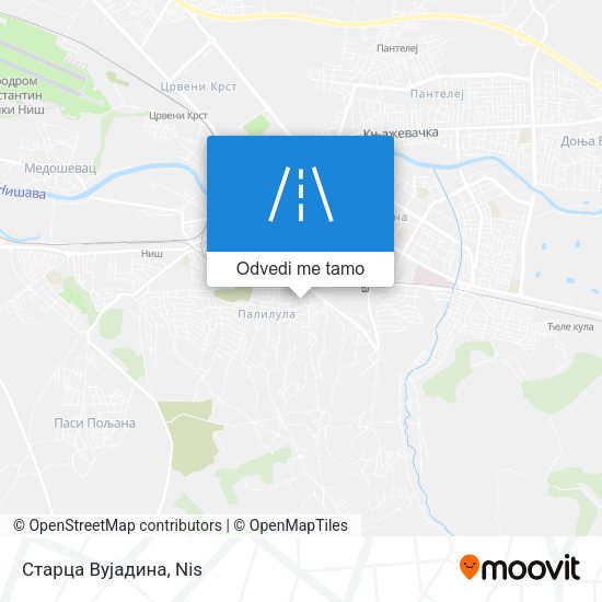 Старца Вујадина mapa