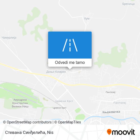 Стевана Синђелића mapa
