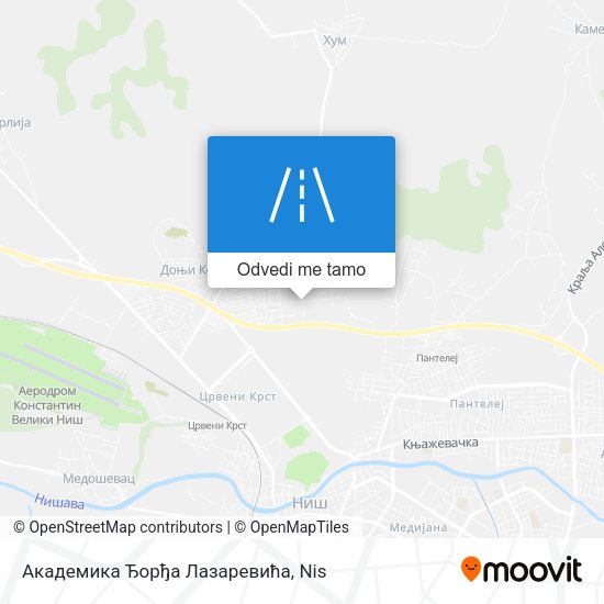 Академика Ђорђа Лазаревића mapa