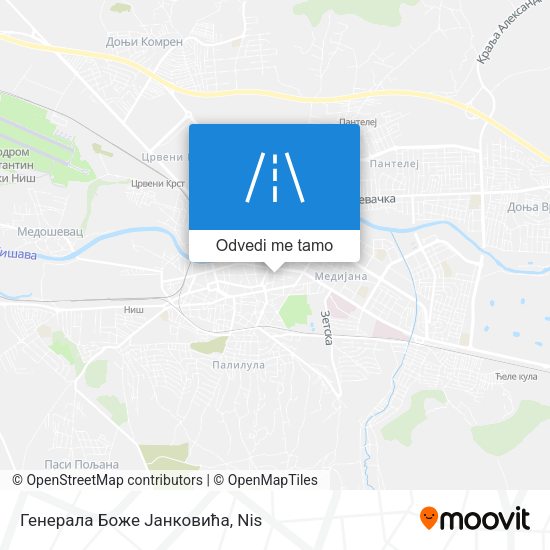 Генерала Боже Јанковића mapa