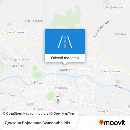 Доктора Војислава Вучковића mapa