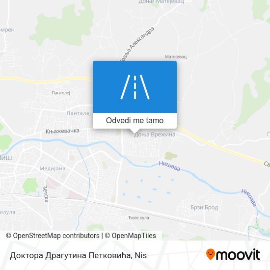 Доктора Драгутина Петковића mapa