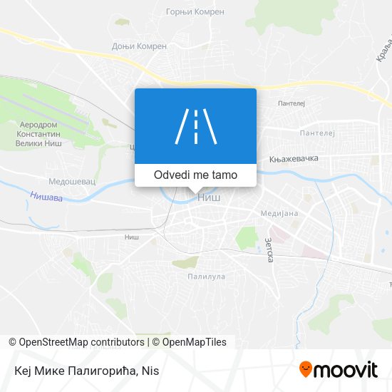 Кеј Мике Палигорића mapa