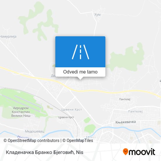 Кладеначка Бранко Бјеговић mapa