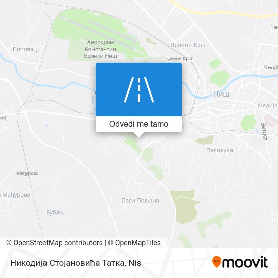 Никодија Стојановића Татка mapa