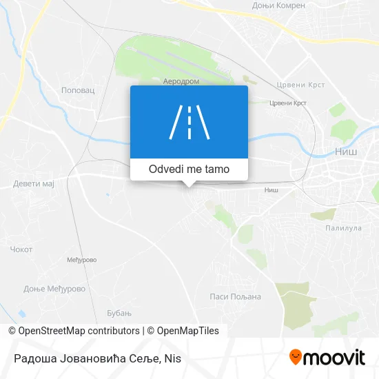 Радоша Јовановића Сеље mapa