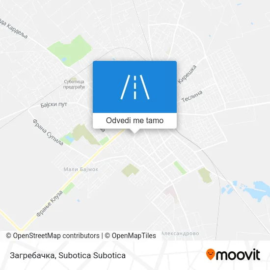 Загребачка mapa