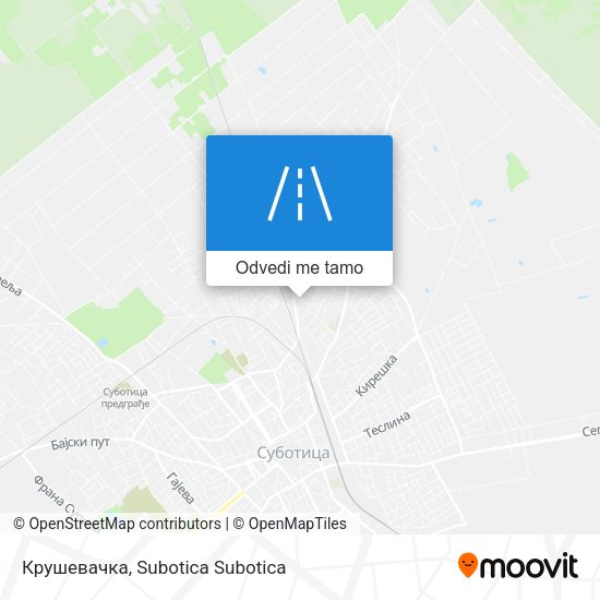 Крушевачка mapa