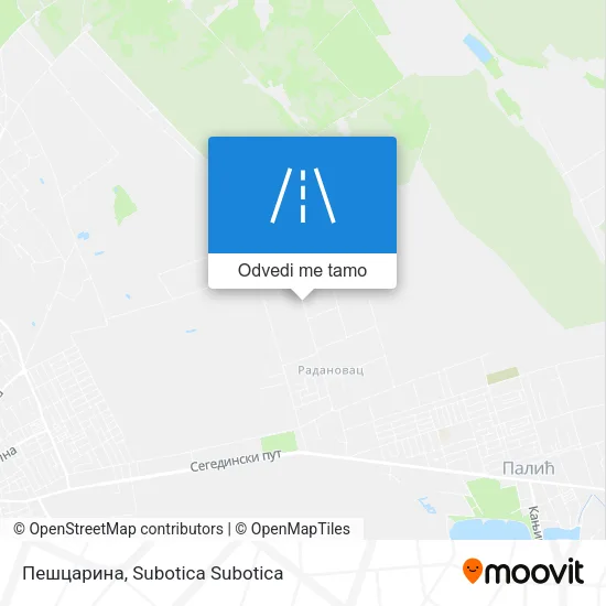 Пешцарина mapa