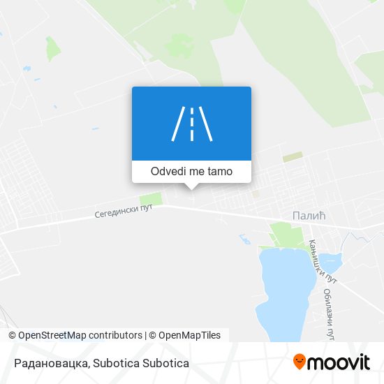 Радановацка mapa