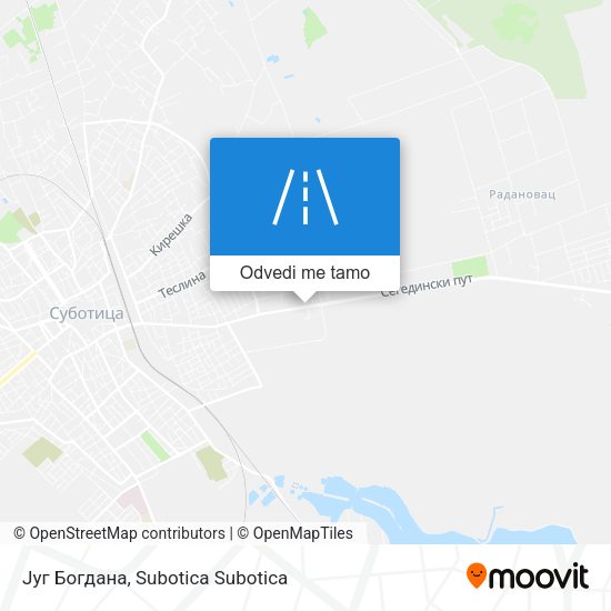 Југ Богдана mapa