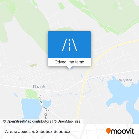 Атиле Јожефа mapa
