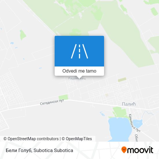 Бели Голуб mapa
