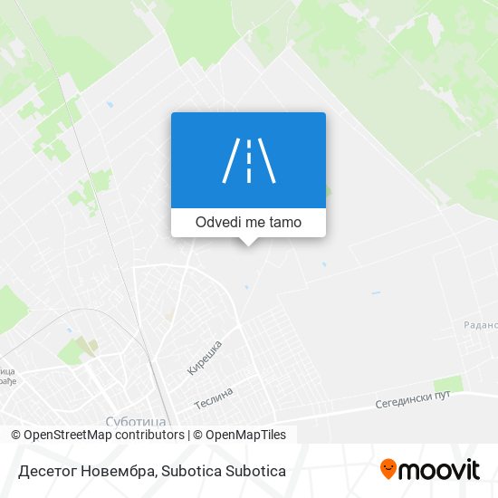 Десетог Новембра mapa