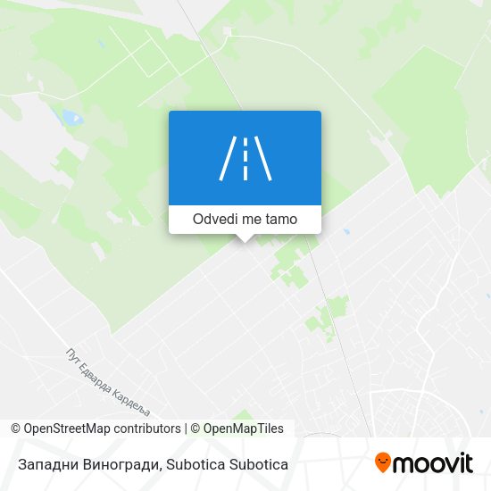 Западни Виногради mapa