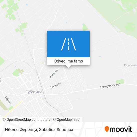 Ибоље Ференци mapa