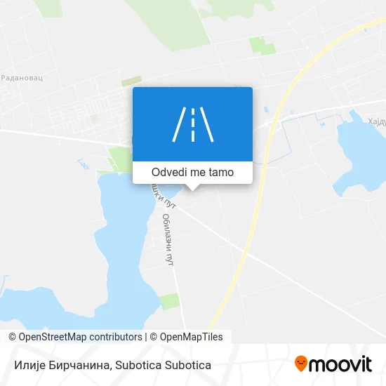 Илије Бирчанина mapa