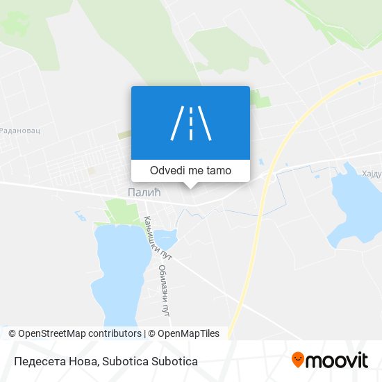 Педесета Нова mapa