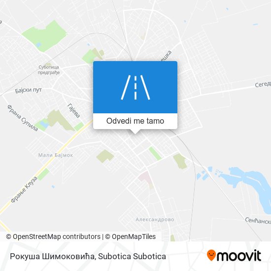 Рокуша Шимоковића mapa