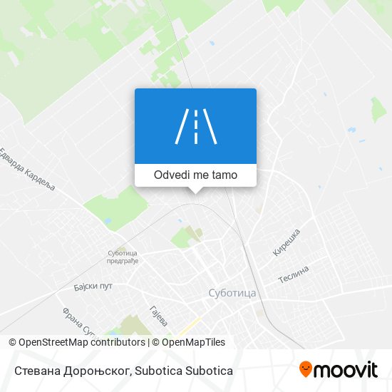 Стевана Дороњског mapa