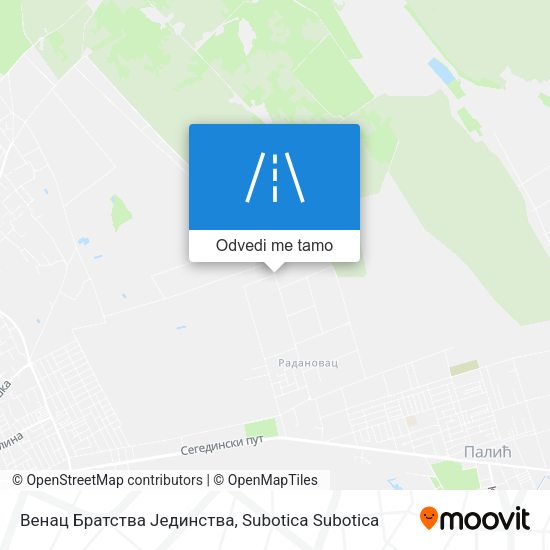 Венац Братства Јединства mapa