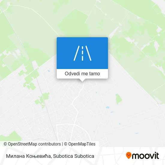 Милана Коњевића mapa