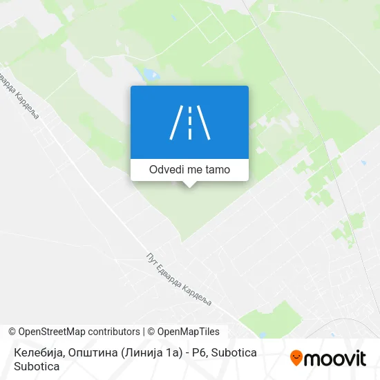 Келебија, Општина (Линија 1а) - Р6 mapa