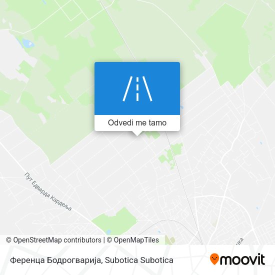 Ференца Бодрогварија mapa