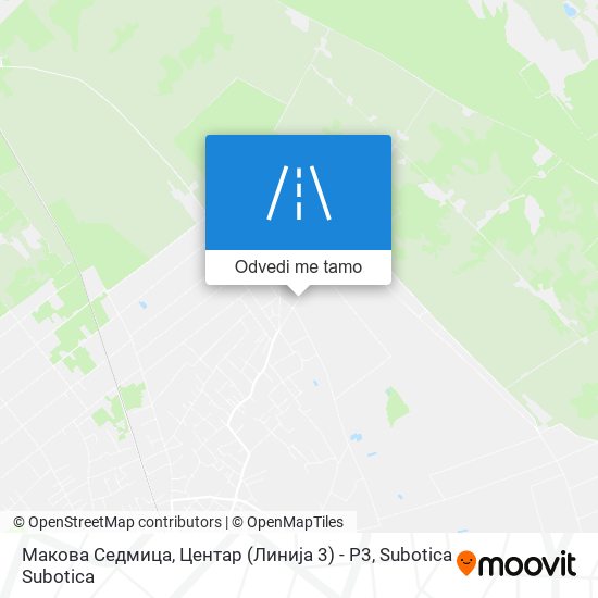 Макова Седмица, Центар (Линија 3) - Р3 mapa