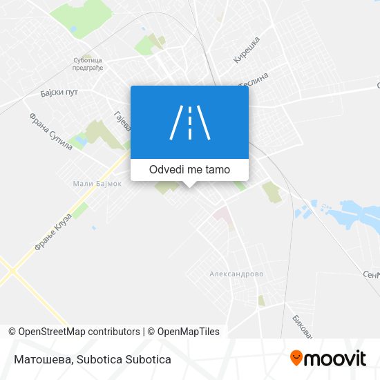 Матошева mapa