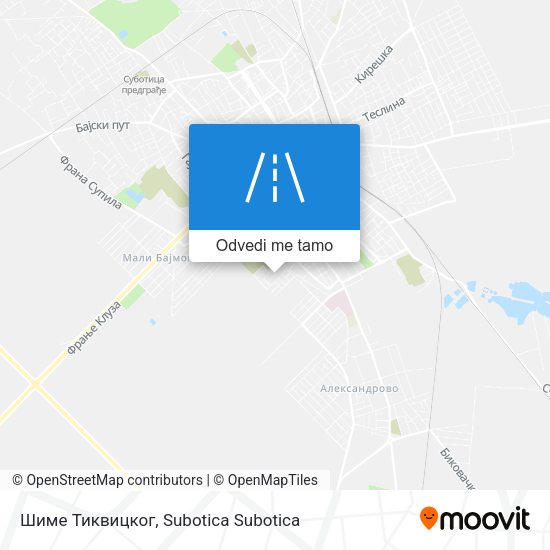 Шиме Тиквицког mapa