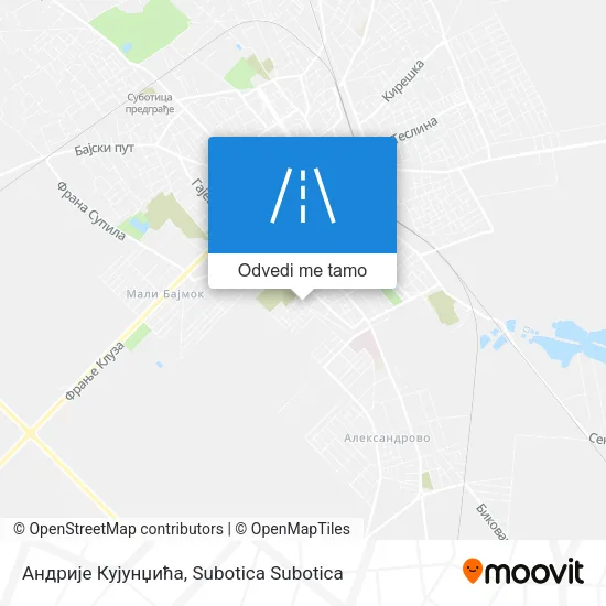 Андрије Кујунџића mapa