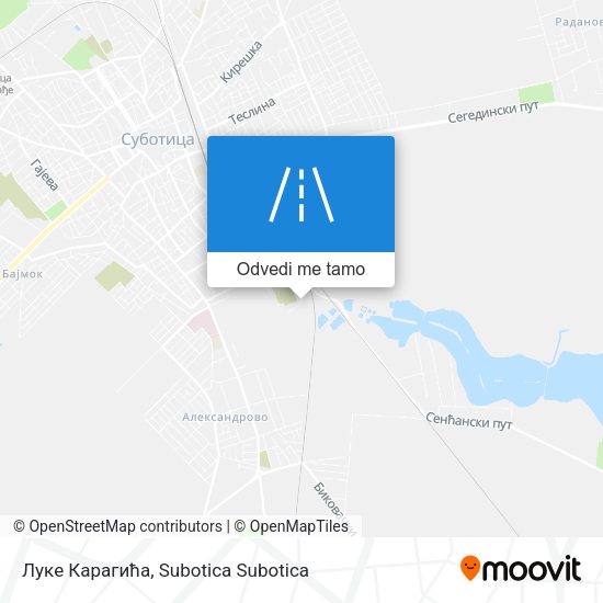 Луке Карагића mapa