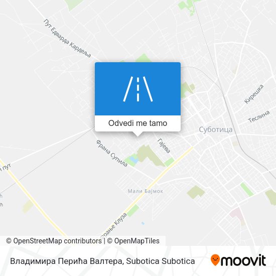 Владимира Перића Валтера mapa