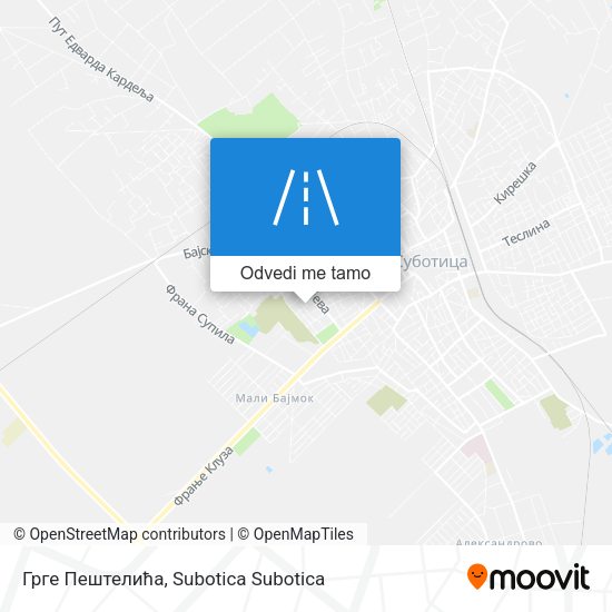 Грге Пештелића mapa