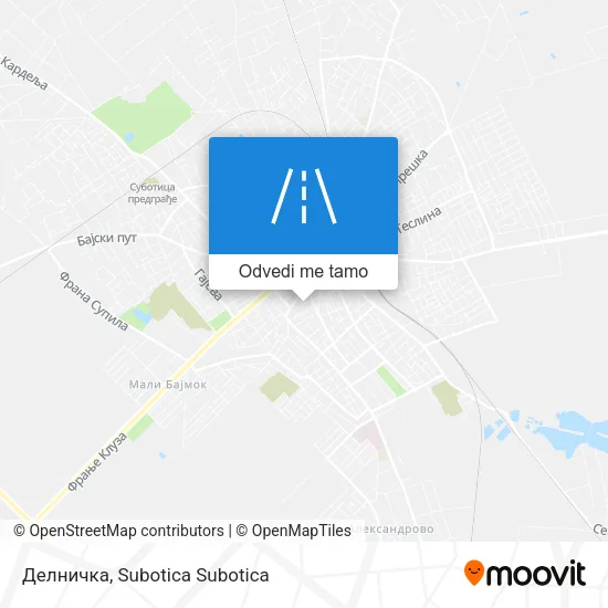 Делничка mapa
