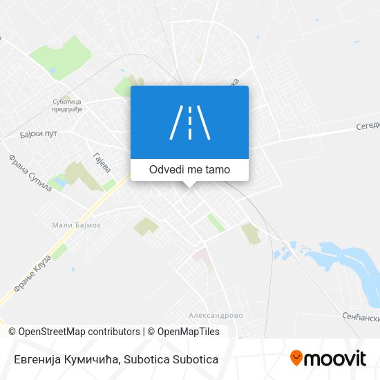 Евгенија Кумичића mapa