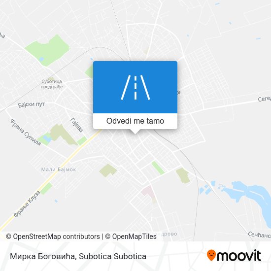 Мирка Боговића mapa