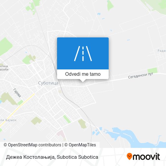 Дежеа Костолањија mapa